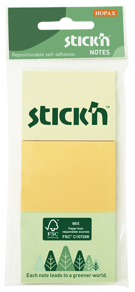 Samolepicí bloček Stick'n FSC 35 × 51 mm
